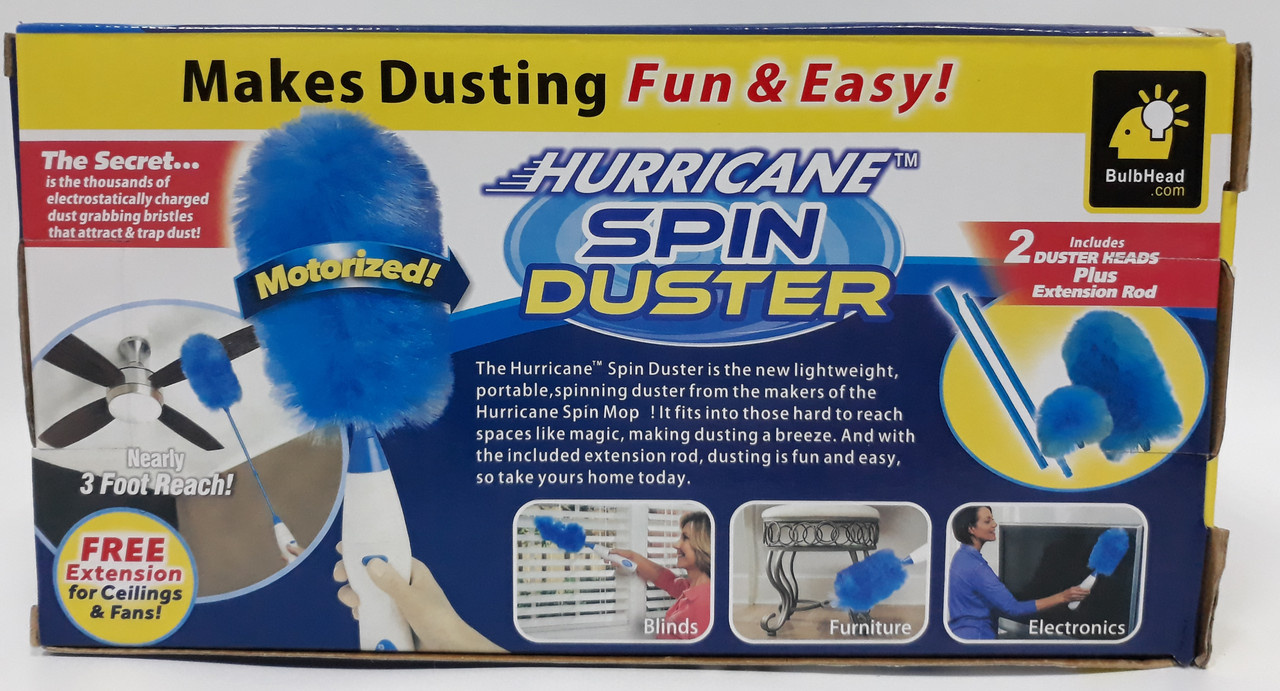 Электрическая щетка для удаления пыли Hurricane spin duster (Харрикан спин дастер) - фото 6 - id-p99345914