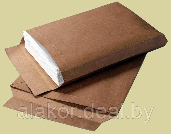 Конверт из крафт-бумаги пакетного типа, B4 (353*250 мм), с расширением 40 мм - фото 2 - id-p99355368