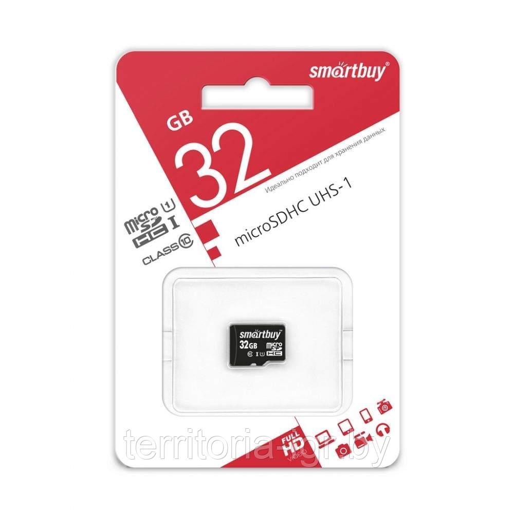 Карта памяти 32Gb Class 10 micro SDHC SB32GBSDCL10-00 Smartbuy