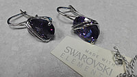 Серьги с кристаллами Swarovski