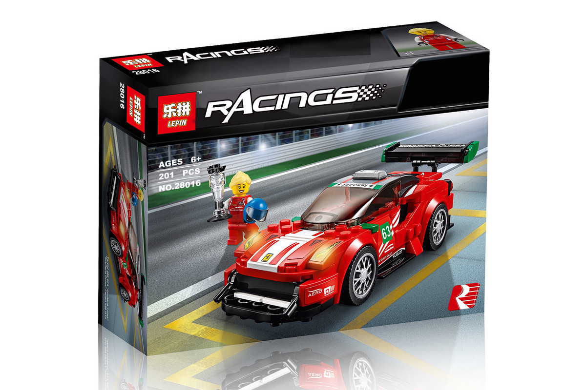 Конструктор Феррари 488 GT3 "Scuderia Corsa" 28016 (аналог LEGO 75886)