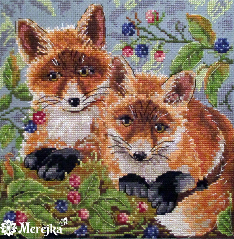 Набор для вышивания крестом "Foxes"/"Лисы" - фото 1 - id-p99369888