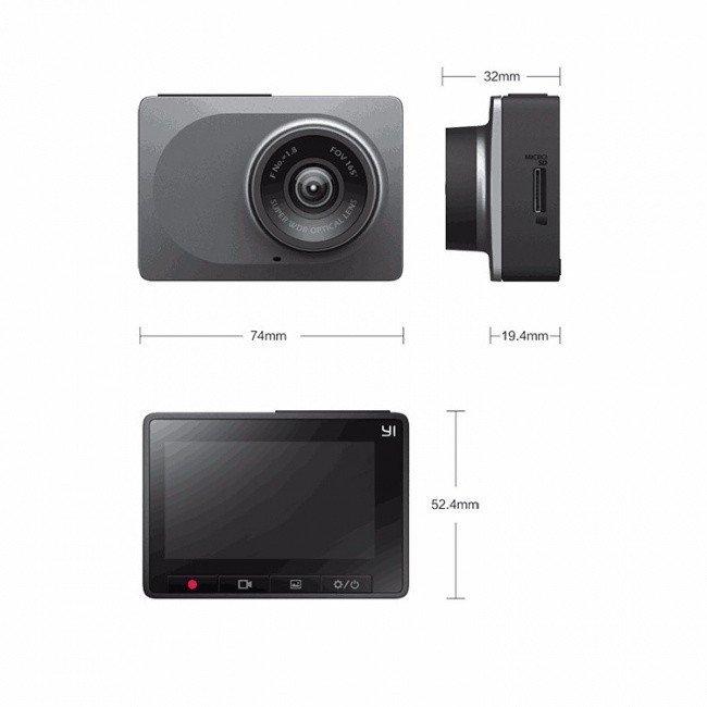 Видеорегистратор Xiaomi Yi Smart Dash Camera Grey 165 (Русский язык) - фото 2 - id-p89533726