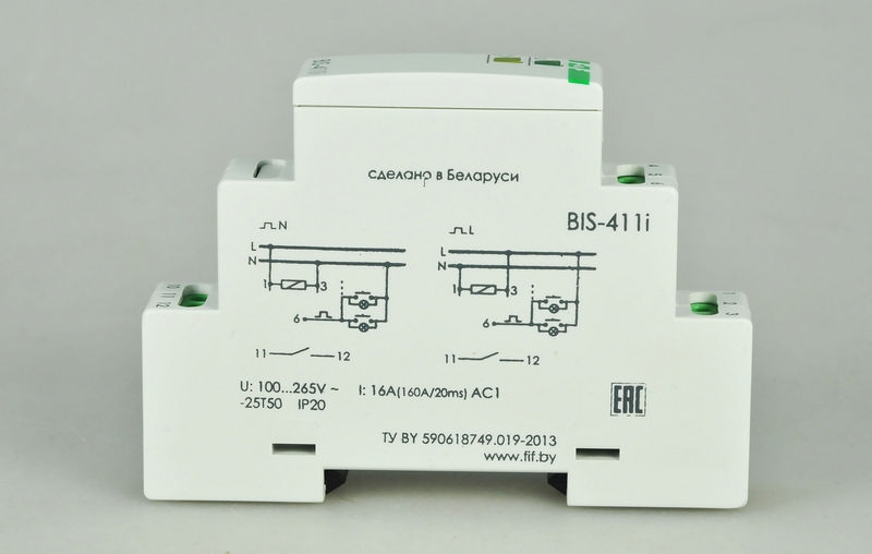 Реле импульсное Евроавтоматика ФиФ BIS-411i - фото 4 - id-p99393343