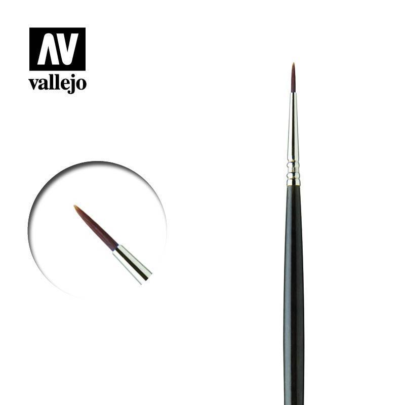 Кисть Vallejo KOLINSKY TAJMYR размер EXTRA FINE No.4/0
