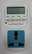 Таймер электронный программируемый  с розеткой и LCD дисплеем AL-06
