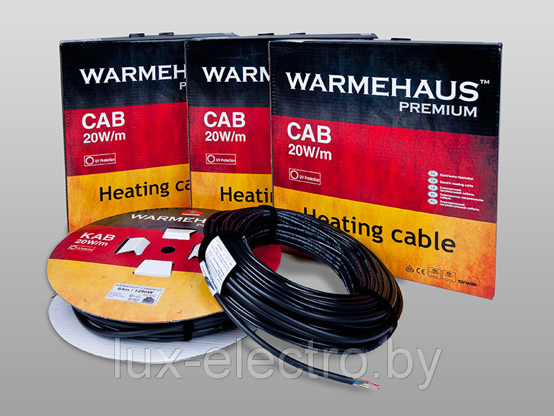 Warmehaus Cab 200 Вт / 10 м нагревательный кабель (теплый пол) - фото 3 - id-p5061435