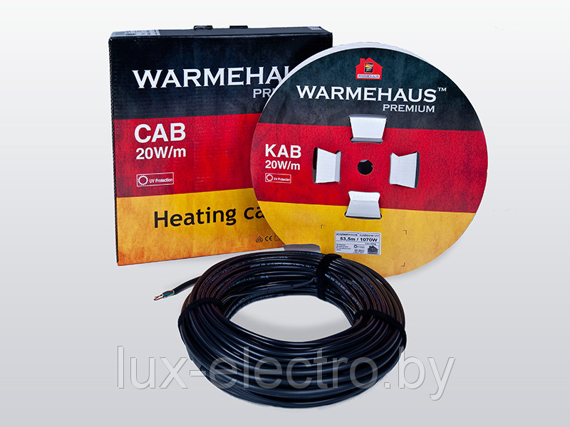Warmehaus Cab 344 Вт / 17,2 м нагревательный кабель (теплый пол) - фото 2 - id-p5061553