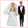 99026 Набор кукол Anlily "Свадьба" высота 30 см, с аксессуарами, 2 шт в комплекте, фото 2