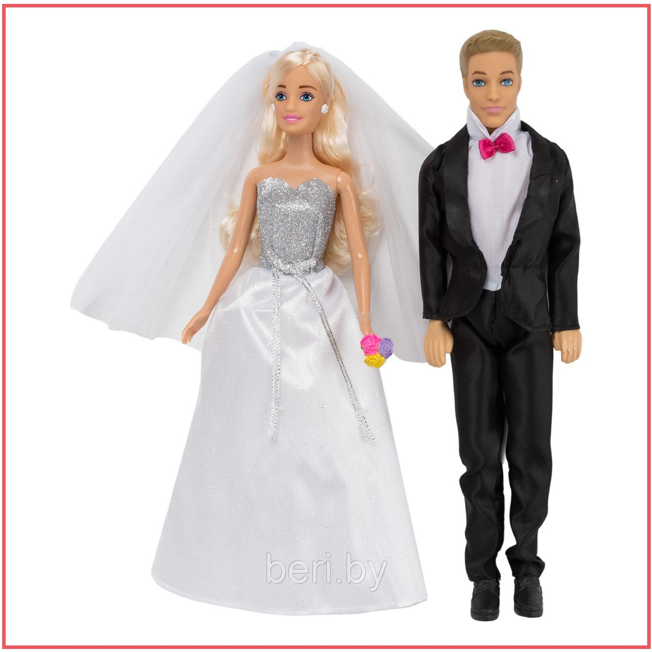 99026 Набор кукол Anlily "Свадьба" высота 30 см, с аксессуарами, 2 шт в комплекте - фото 2 - id-p99439093