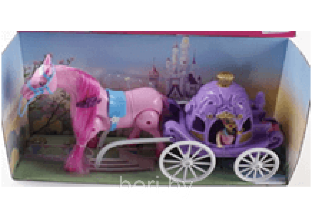 "Кукла в карете с лошадью" 686-716, игровой набор Carriage, звук - фото 1 - id-p99463775