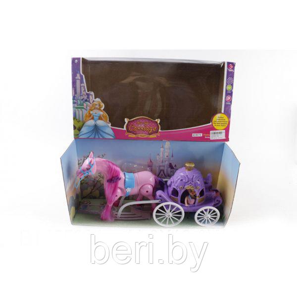 "Кукла в карете с лошадью" 686-716, игровой набор Carriage, звук - фото 2 - id-p99463775
