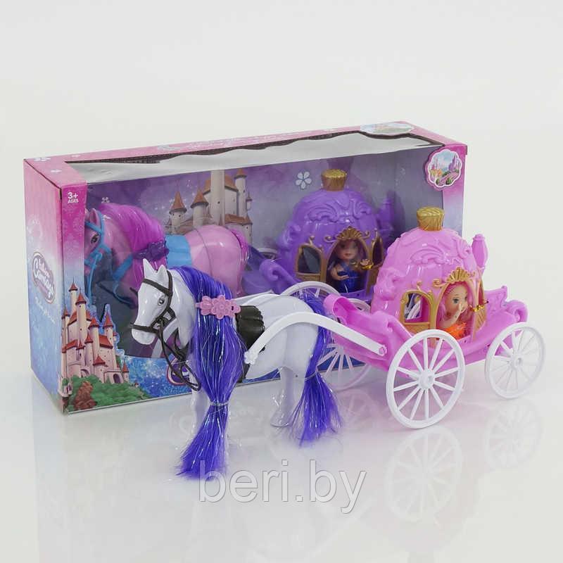 "Кукла в карете с лошадью" 686-716, игровой набор Carriage, звук - фото 3 - id-p99463775