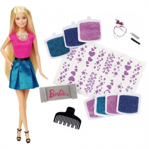 Кукла БАРБИ  Barbie Блестящие волосы с аксессуарами CLG18