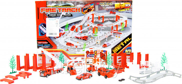 Игровой трек Пожарная часть CM557-11, 53 предмета