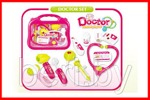 660-53 Набор доктора "Доктор", аптечка в чемоданчике, 9 предметов, свет+звук