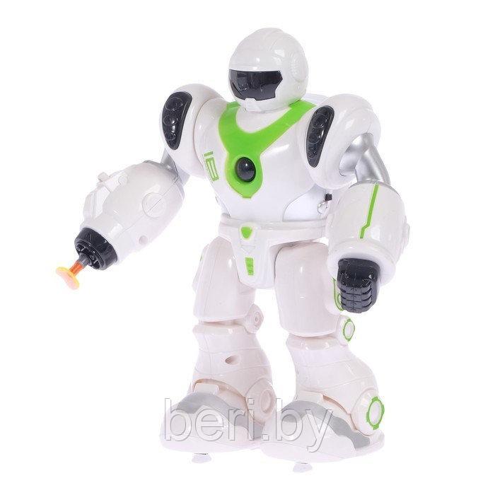 0820 Игрушка Робот, робот-полицейский, на батарейках (свет, звук, ходит, стреляет) - фото 1 - id-p99495303