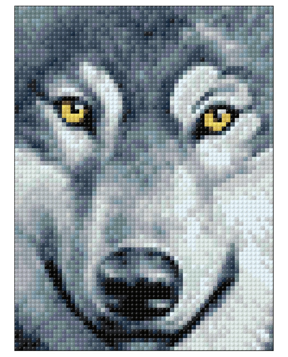 Набор Алмазной мозаики "Взгляд волка" - фото 1 - id-p99502071