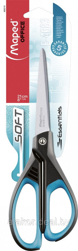 Ножницы Maped Essentials Soft, 21 см, асимметричные - фото 1 - id-p99502935