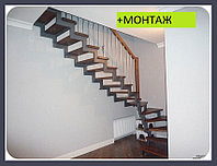 Лестницы на металлокаркасе модель 52