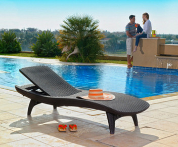 Шезлонг Keter Sun Lounger Pacific, коричневый - фото 9 - id-p99511026