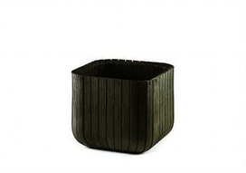 Напольный горшок "Cube Planter L" (Куб Плэнтэр Л), коричневый