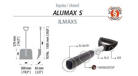 ILMAXS Shovel Alumax S Лопата Алюмакс C - фото 4 - id-p99511199