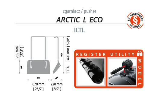 ILTL-S411 Pusher ARCTIC - black Лопата-движок Арктик черная - фото 4 - id-p99511202