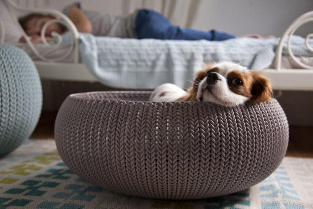 Лежанка для домашнего любимца Knit Cozy Pet Bed-Foggry - фото 3 - id-p99511324