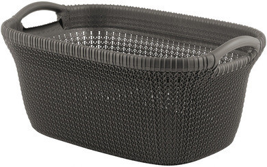Корзина для глаженного белья Knit Laundry Basket Brown STD 40L, темно-коричневый - фото 1 - id-p99511348