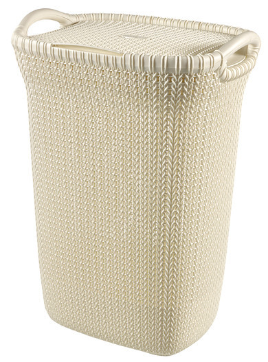 Корзина бельевая KNIT LAUNDRY HAMPER, 57л, белый - фото 1 - id-p99511350