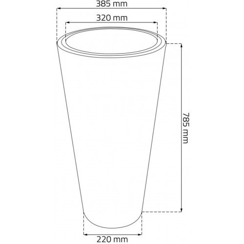 Горшок для цветов Matuba Slim 400 - фото 3 - id-p99511422