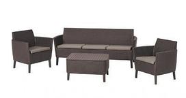 Комплект мебели Salemo 3-sofa set (Салемо), коричневый