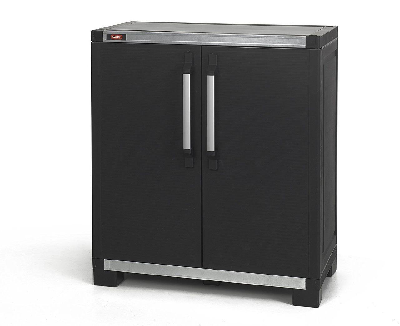 Шкаф уличный XL Pro Base Utility низкий, черный - фото 1 - id-p99511499