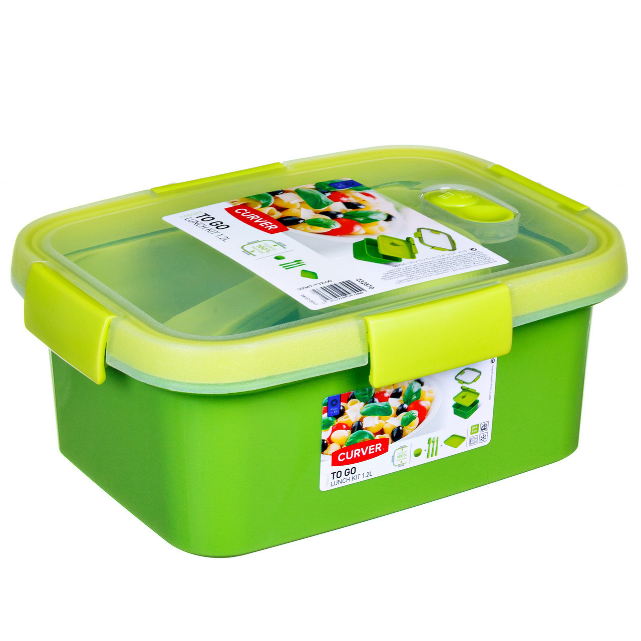 Контейнер для СВЧ To Go Lunch Kit 1.2L, зеленый - фото 3 - id-p99511625