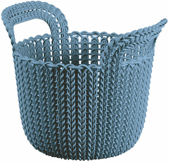 Корзинка Knit Round XS, синий - фото 1 - id-p99511654