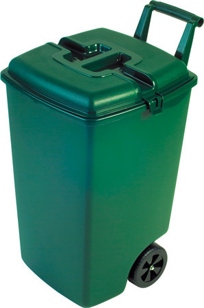 Контейнер для мусора на колесах OUTDOOR BIN 90L, зеленый - фото 1 - id-p99511814