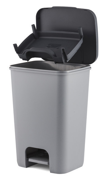 Контейнер для мусора с педалью, рамкой и лотком Essentials 40L - фото 2 - id-p99511816