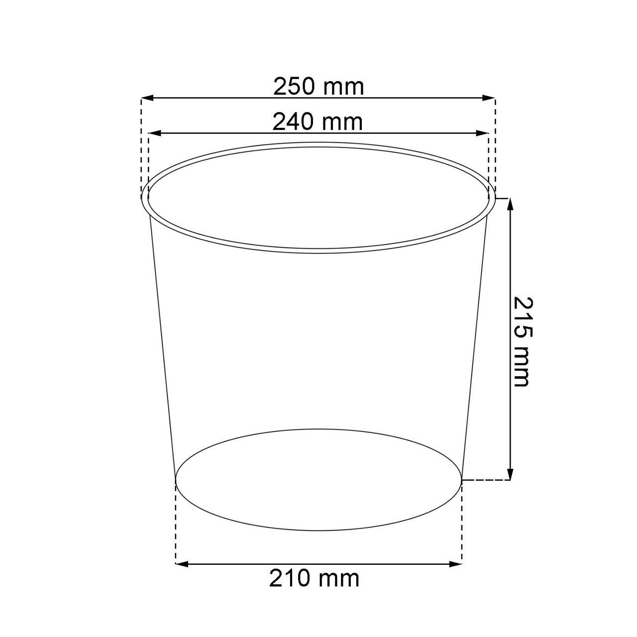 Горшок пластиковый TUBUS SLIM BETON 250, бетон - фото 4 - id-p99511893