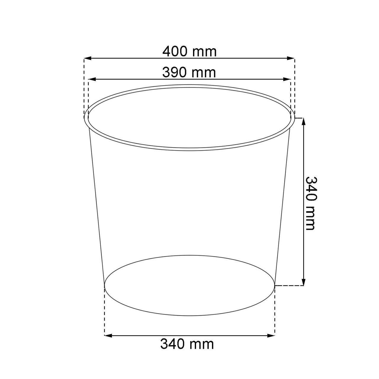 Горшок пластиковый TUBUS SLIM BETON 400, бетон - фото 6 - id-p99511894