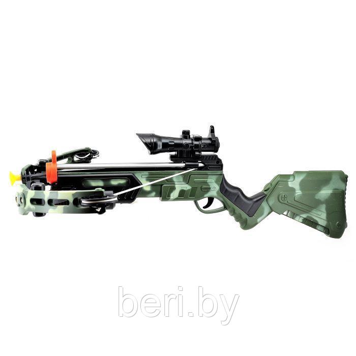 35881H Арбалет со стрелами на присосках Crossbow Set с мишенью и лазерным прицелом - фото 2 - id-p99564729