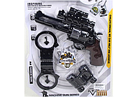 HY080 Игровой набор полицейского с пистолетом на батарейках, свет, звук