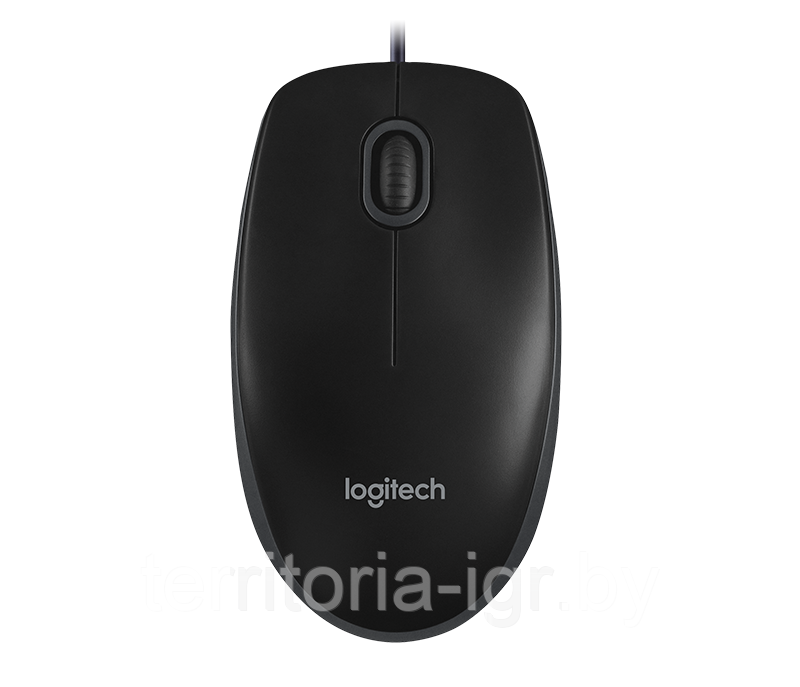 Мышь проводная B100 черный Logitech