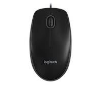 Мышь проводная B100 черный Logitech