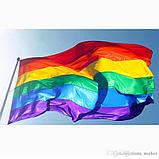 Флаг ЛГБТ радужный 90х135см, фото 2