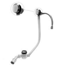 Сифон McAlpine HCN2600CC-15MM с напуском через перелив, хром