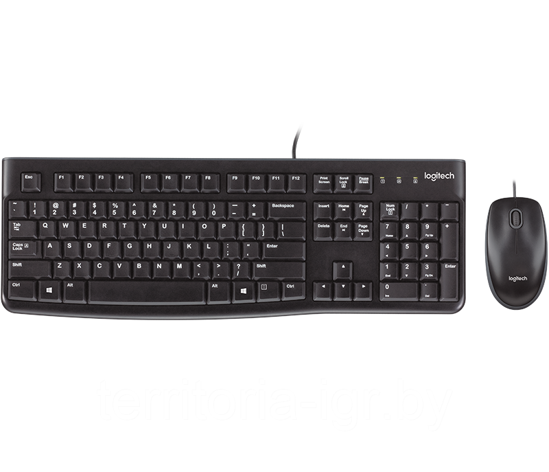 Проводной набор клавиатура+мышь Desktop MK120 Logitech