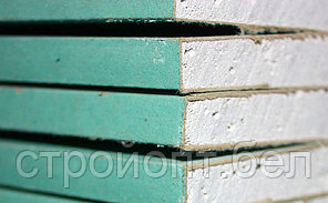 Гипсокартон стеновой влагостойкий NORGIPS, 3м * 1,2 м*12,5мм, фото 2