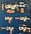 SB206 автомат, бластер детский 5 в 1 с мягкими пулями и прицелом, свет, звук, USB зарядкой, фото 4