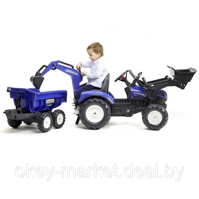 Детский педальный трактор Falk NEW HOLLAND с двумя ковшами 3090W - фото 7 - id-p99604653